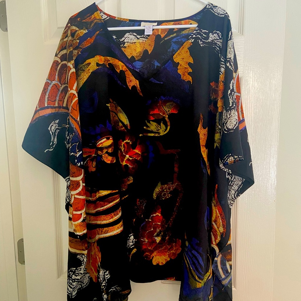 Chicos pullover L/XL multi color poncho